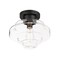 Maxim Lighting Harbor 1-Light Flush Mount 11120CLBK - alternate 1